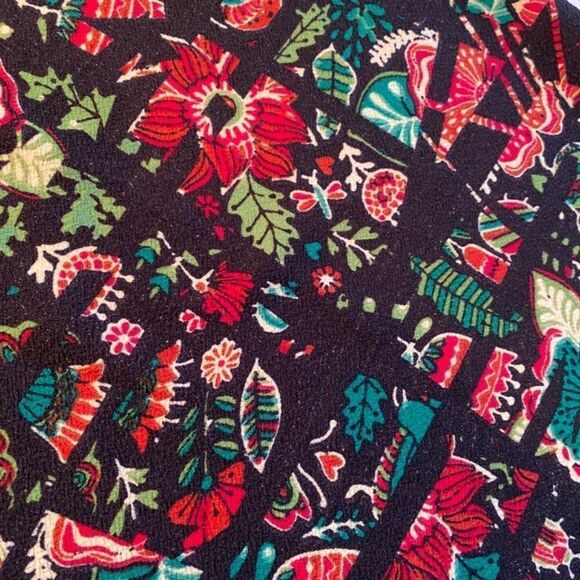 0380 LulaRoe Skirt Women Size S Brown Green Leaves Cassie NWT - Picture 4 of 5